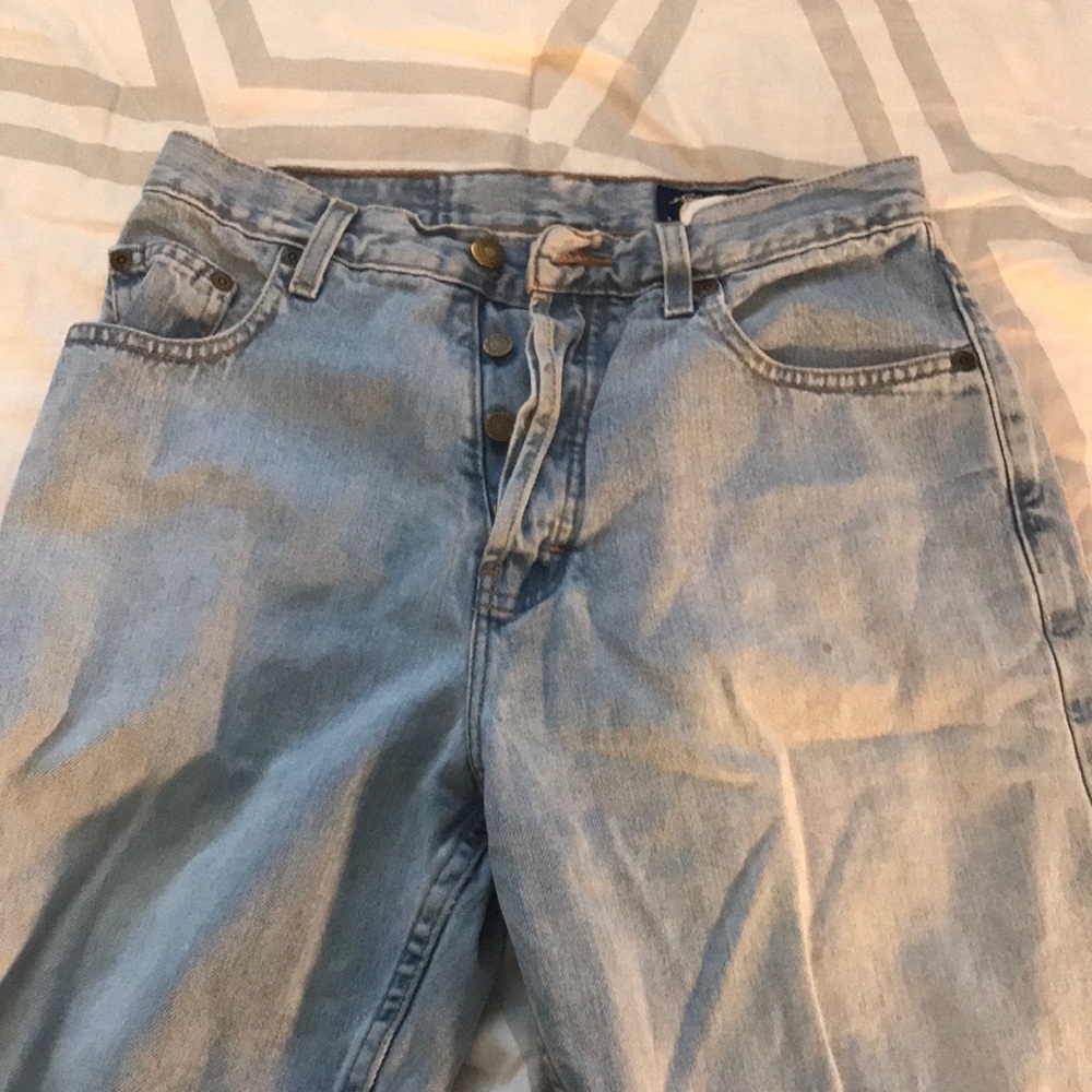 vintage light wash jeans